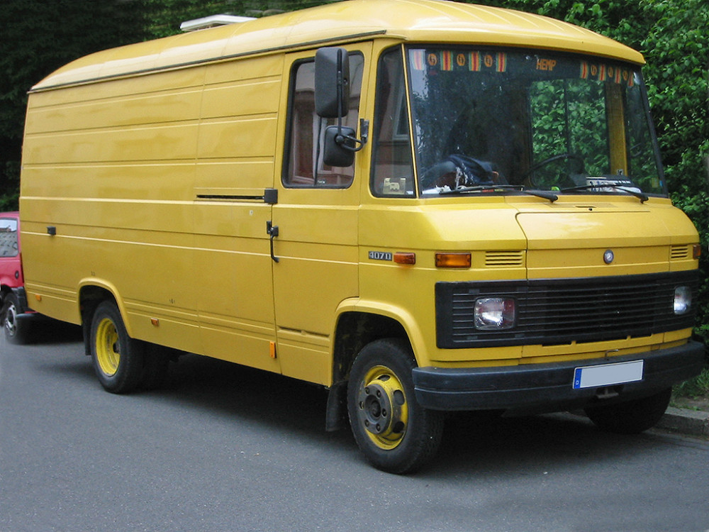 classic mercedes van