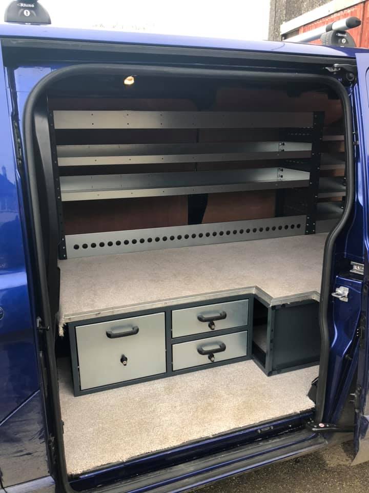 10 Cool Van Racking Ideas That Actually, How To Build Shelves In A Work Van